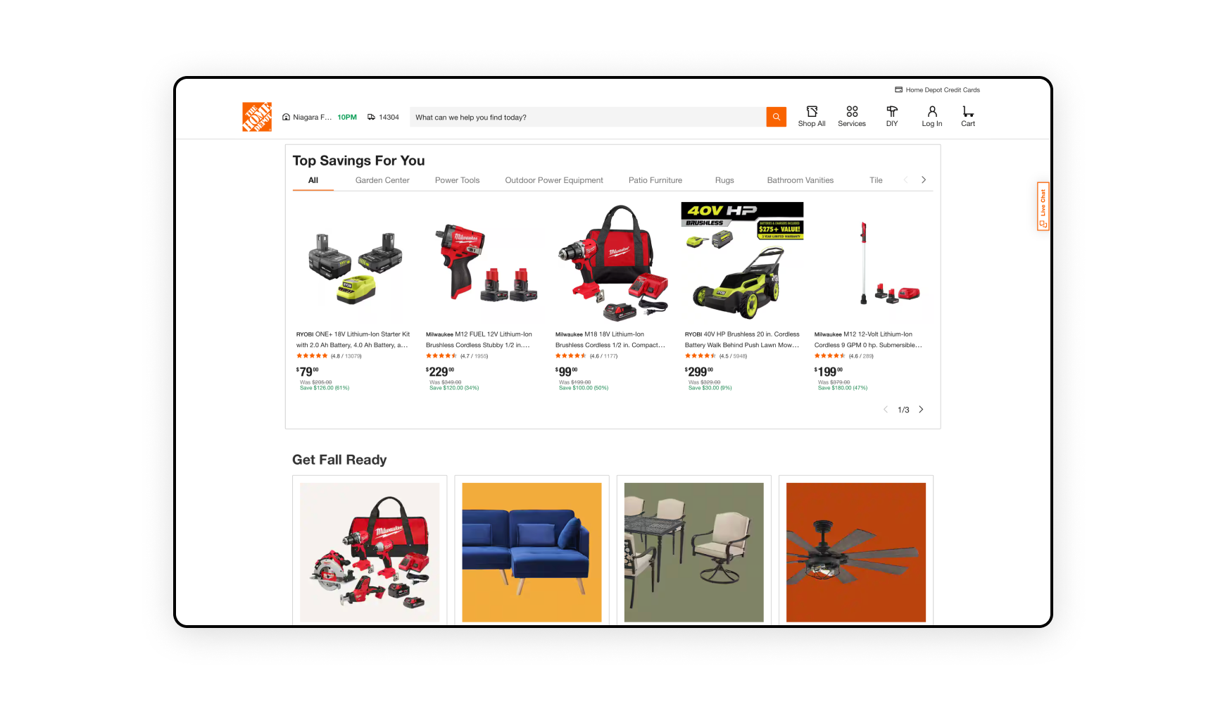 Example of AI-powered product recommendations on an ecommerce homepage, reflecting top ecommerce trends in 2026