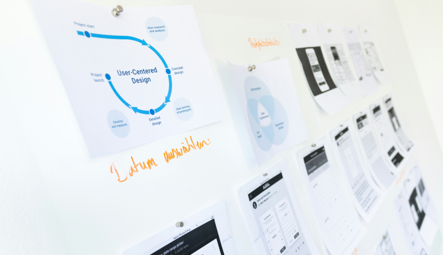 Digital Product Design Team board with objectives for success
