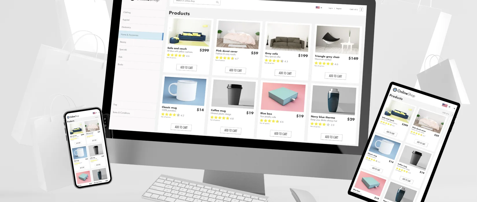 E commerce banner