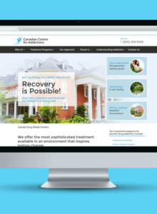 Website for Canadian Centre for Addictions