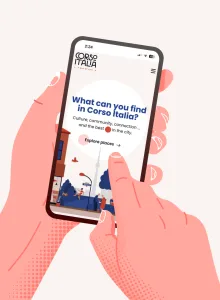 Website design for Corso Italia