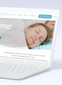 Website Design for PureFlow CPAP