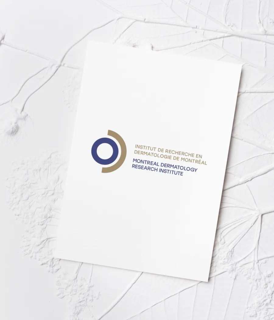 New brand identity design for Montreal Dermatology Research Institute