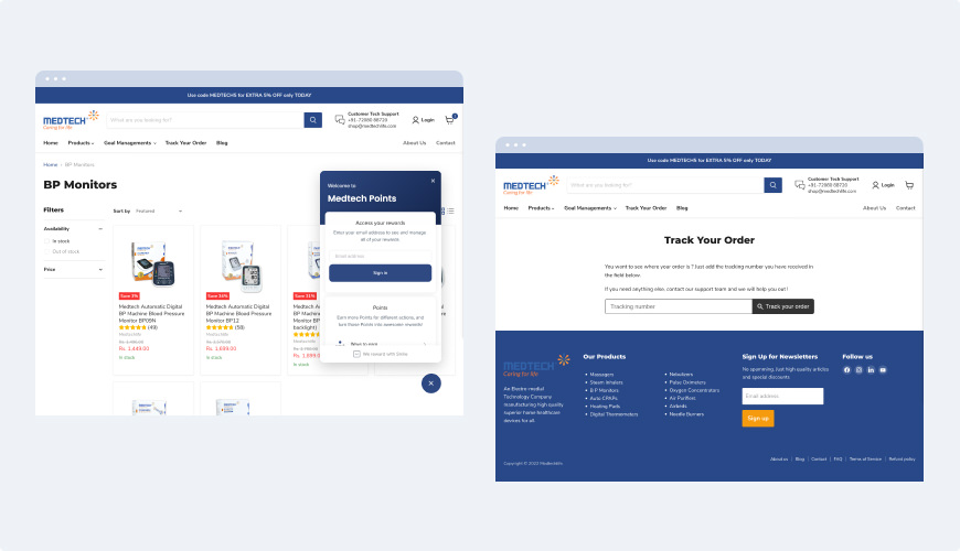 A professional website design showcasing a modern layout for a business, featuring clean lines and engaging visuals.